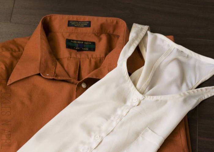 5 летних блуз и платьев из старой мужской рубашки