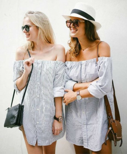 5 летних блуз и платьев из старой мужской рубашки