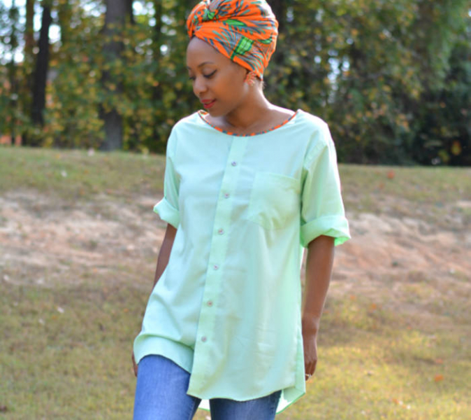 5 летних блуз и платьев из старой мужской рубашки