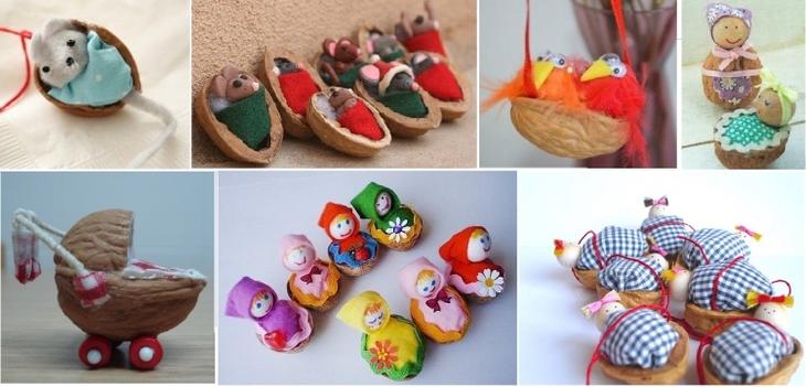 Что можно сделать из ореховой скорлупы: 25+ поделок - мастер-класс