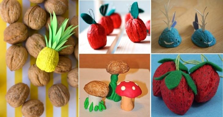 Что можно сделать из ореховой скорлупы: 25+ поделок - мастер-класс