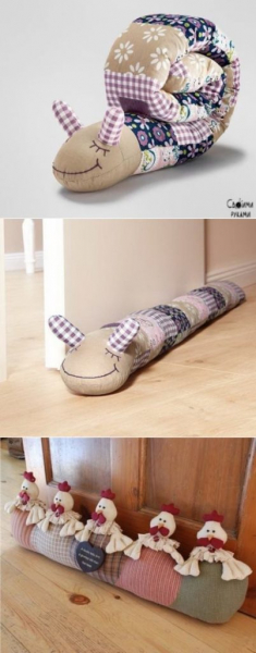 Чтобы из окна не дуло. Креативные подушки от сквозняка