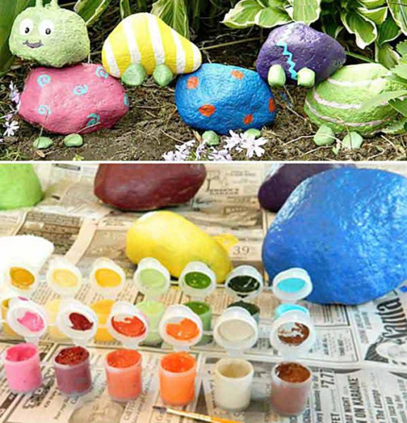 Фантастические идеи украшения сада природными камнями