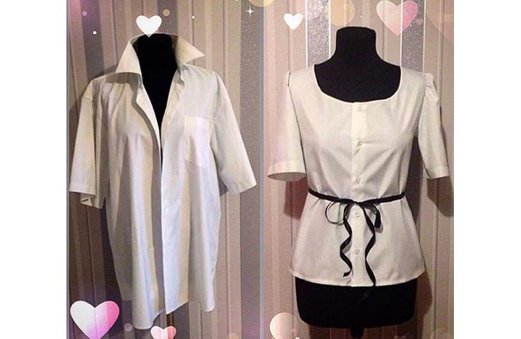 Идеи переделок из мужских рубашек