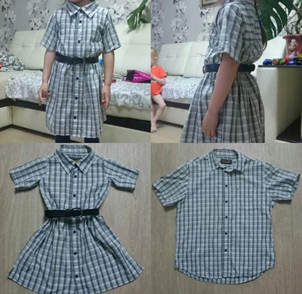 Идеи переделок из мужских рубашек