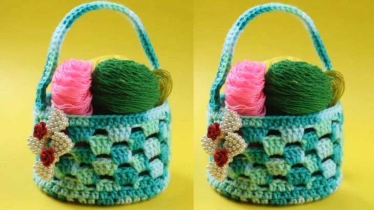 Интересная техника вязания с использованием СД-диска