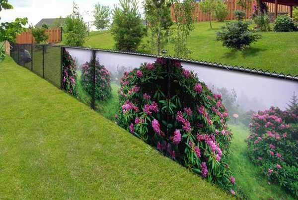 Как можно преобразить сетку-рабицу