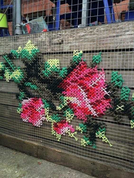 Как можно преобразить сетку-рабицу