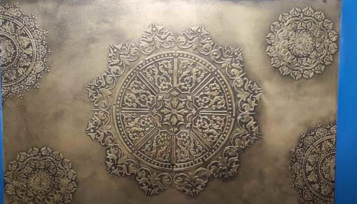 Как оригинально задекорировать поверхность стены