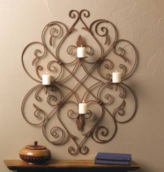 Кованые подсвечники на стену — 25 фото с идеями дизайна