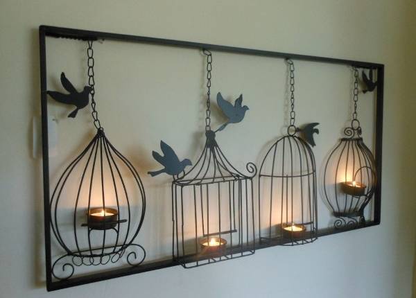 Кованые подсвечники на стену — 25 фото с идеями дизайна