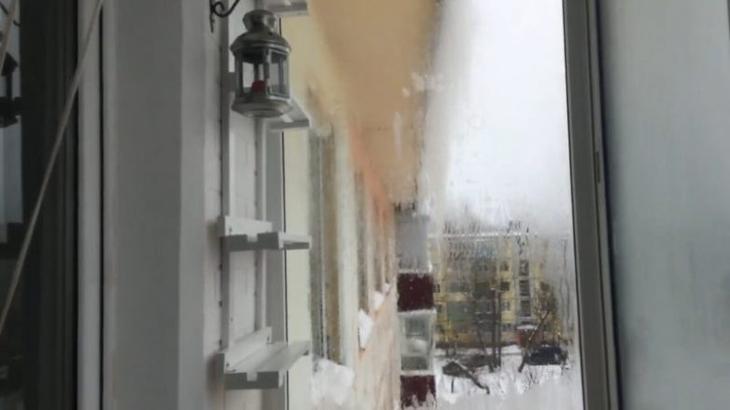 Оригинальная идея на балкон из брусков