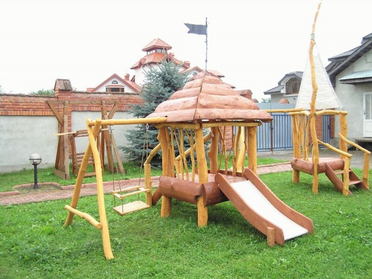 Поделки из дерева для сада: фото оригинальных идей оформления своими руками