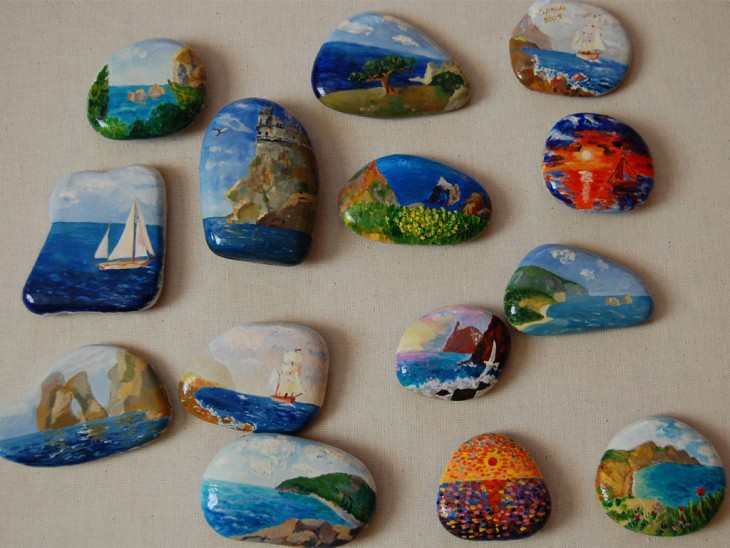 Поделки из камней: роспись, гравировка, каменные скульптуры