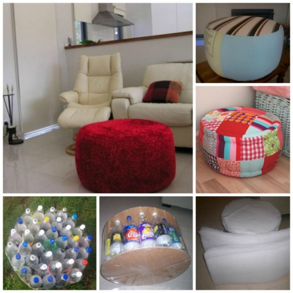 Пуфик своими руками: пошаговая инструкция из фото