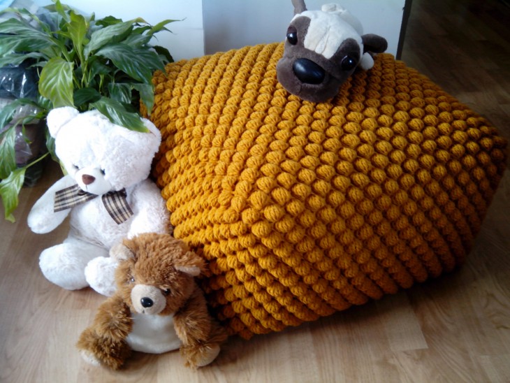 Пуфик своими руками: пошаговая инструкция из фото