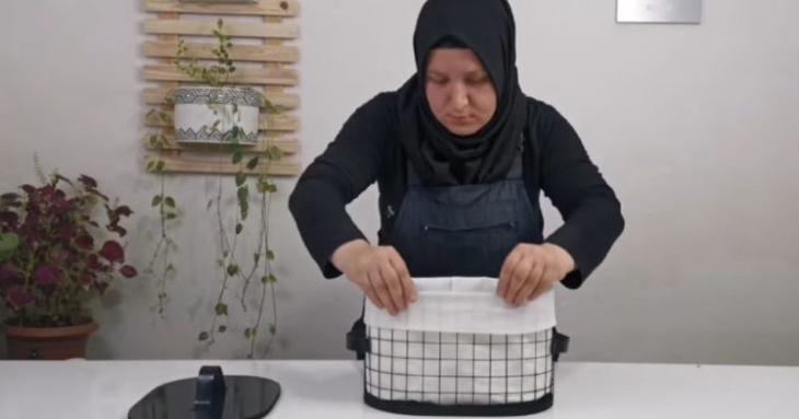 Стильная идея для хранения из остатков строительных материалов