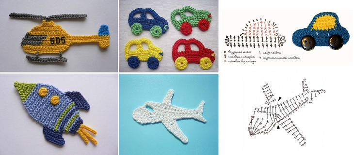 Вязанные аппликации крючком для детской одежды: мастер класс