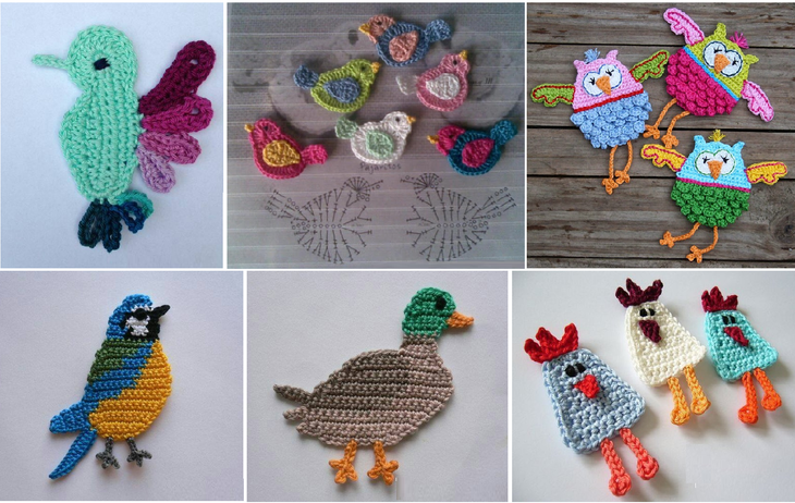 Вязанные аппликации крючком для детской одежды: мастер класс