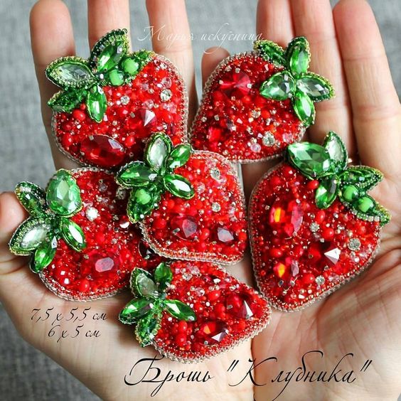 Восхитительная вышитая брошь: 35 идей для вдохновения