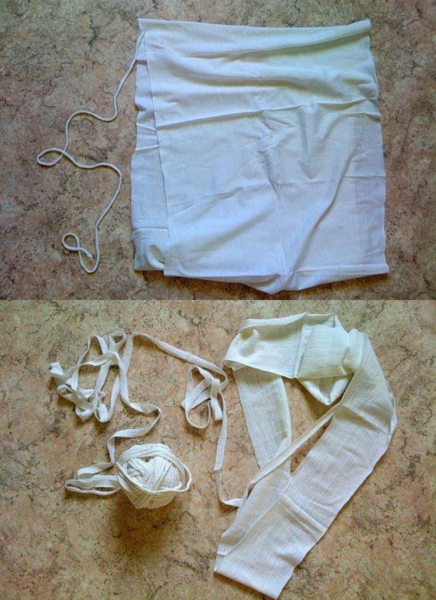 Вот какие замечательные тапочки можно сделать из старых футболок!