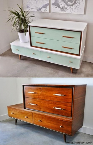 15 вариантов, как преобразить старую советскую мебель в стильные предметы интерьера