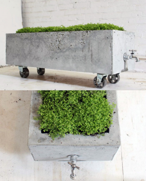 18 отличных идей, как при помощи бетона украсить сад