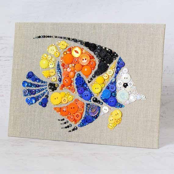 30 необычных идей поделок из пуговиц