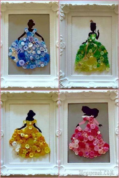 30 необычных идей поделок из пуговиц