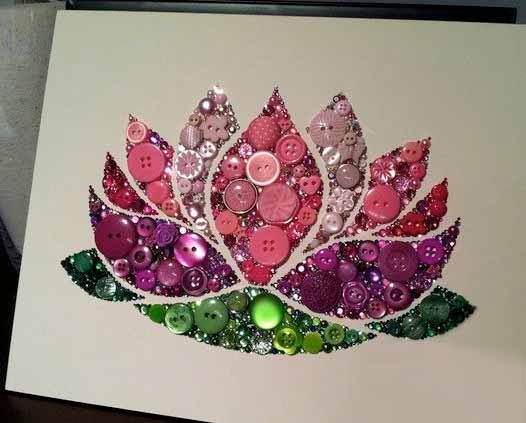 30 необычных идей поделок из пуговиц