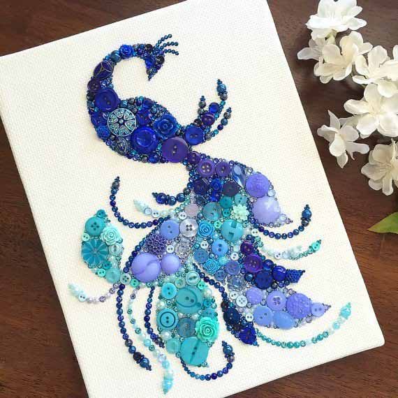 30 необычных идей поделок из пуговиц