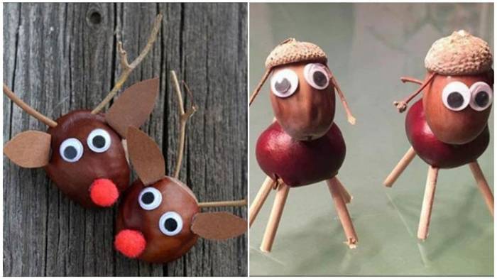 Что можно сделать из каштанов и желудей: 5 идей оригинальных поделок