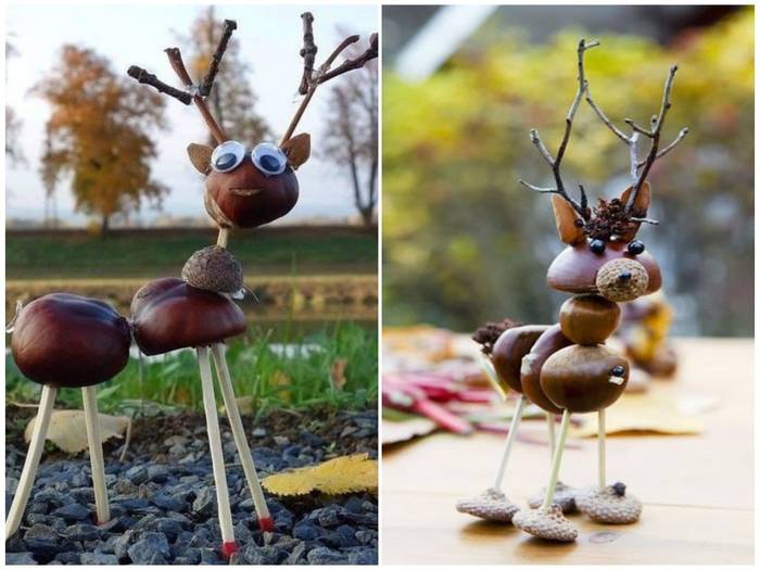 Что можно сделать из каштанов и желудей: 5 идей оригинальных поделок