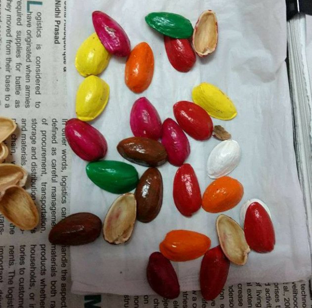 Декор из скорлупы от фисташек