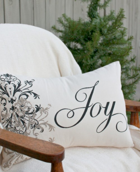 Декоративные новогодние подушки своими руками