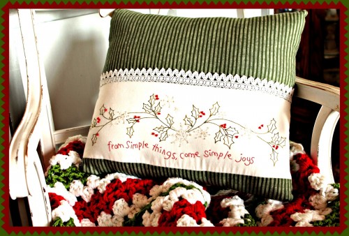 Декоративные новогодние подушки своими руками