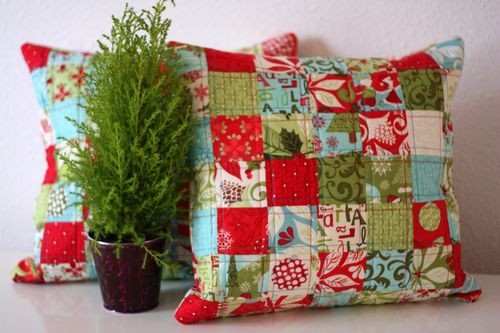 Декоративные новогодние подушки своими руками