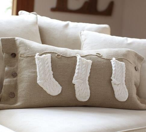 Декоративные новогодние подушки своими руками