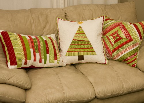 Декоративные новогодние подушки своими руками