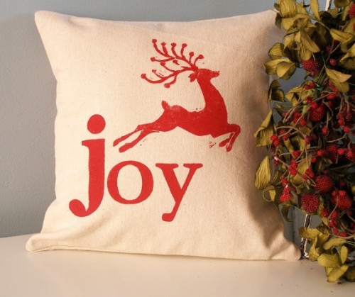 Декоративные новогодние подушки своими руками