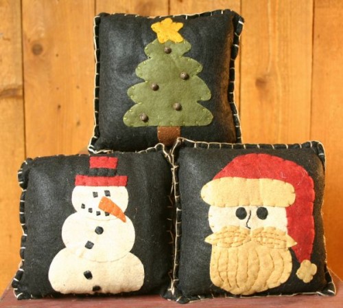 Декоративные новогодние подушки своими руками