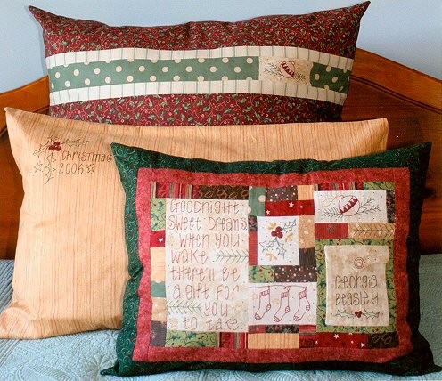 Декоративные новогодние подушки своими руками