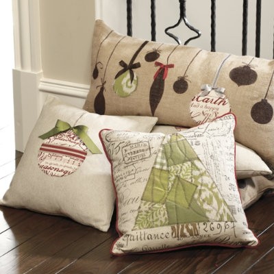 Декоративные новогодние подушки своими руками