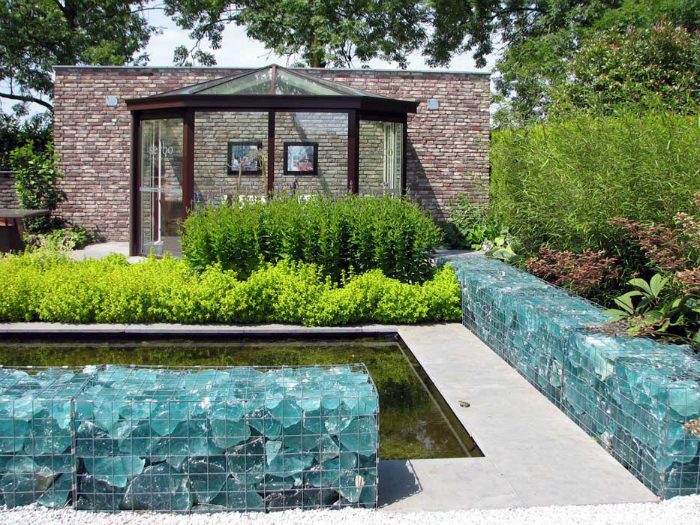 Идеи использования габионов для оформления загородного участка