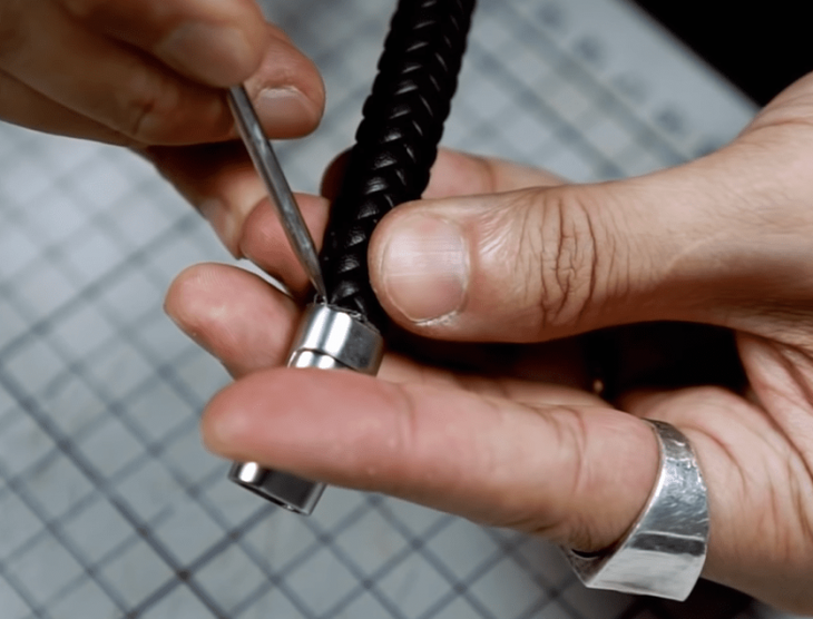 Кожаный браслет своими руками