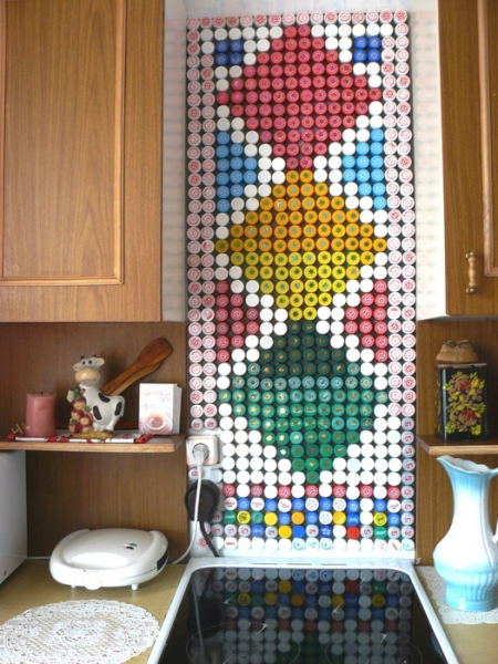 Оригинальные поделки из крышек от бутылок своими руками