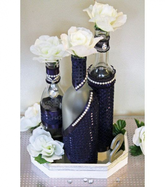 Поделки из стеклянных бутылок