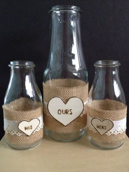 Поделки из стеклянных бутылок