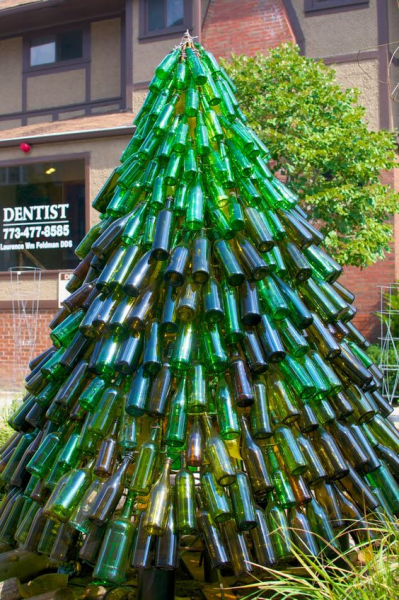 Поделки из стеклянных бутылок