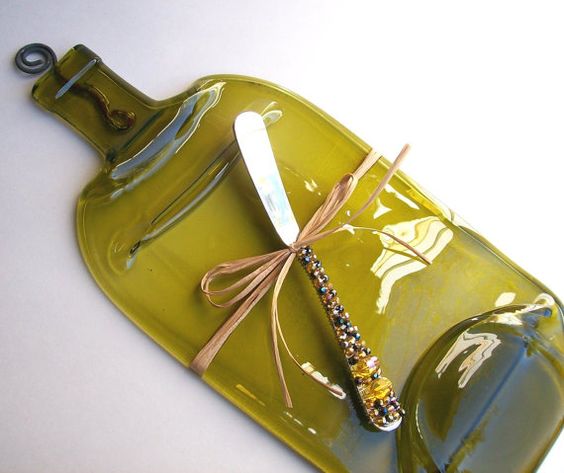 Поделки из стеклянных бутылок